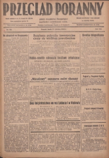 Przegląd Poranny: pismo niezależne i bezpartyjne 1928.06.27 R.8 Nr145