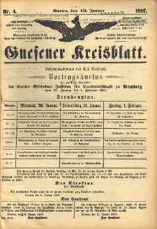 Gnesener Kreisblatt 1907.01.13 Nr4