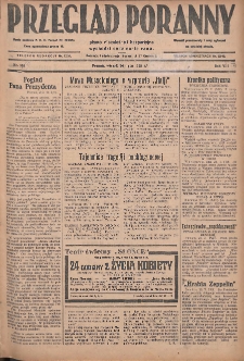 Przegląd Poranny: pismo niezależne i bezpartyjne 1928.07.24 R.8 Nr167