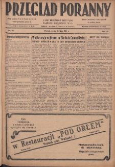 Przegląd Poranny: pismo niezależne i bezpartyjne 1928.07.28 R.8 Nr171