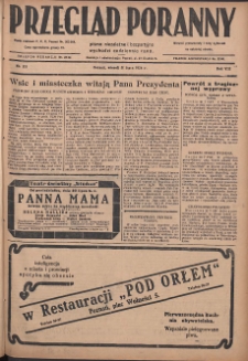 Przegląd Poranny: pismo niezależne i bezpartyjne 1928.07.31 R.8 Nr173