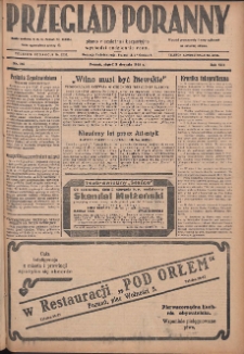 Przegląd Poranny: pismo niezależne i bezpartyjne 1928.08.03 R.8 Nr176