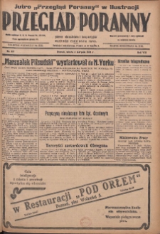Przegląd Poranny: pismo niezależne i bezpartyjne 1928.08.04 R.8 Nr177