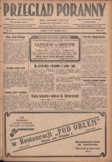 Przegląd Poranny: pismo niezależne i bezpartyjne 1928.08.07 R.8 Nr179