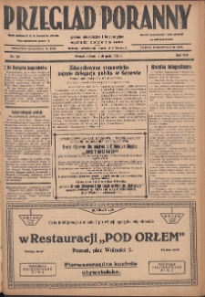 Przegląd Poranny: pismo niezależne i bezpartyjne 1928.08.11 R.8 Nr183