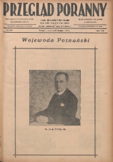 Przegląd Poranny: pismo niezależne i bezpartyjne 1928.08.19 R.8 Nr189