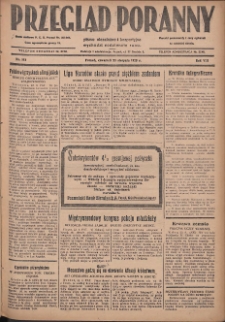 Przegląd Poranny: pismo niezależne i bezpartyjne 1928.08.23 R.8 Nr192