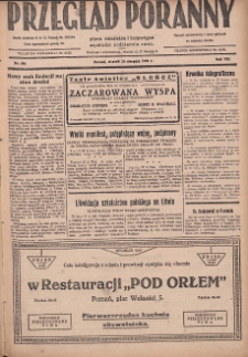 Przegląd Poranny: pismo niezależne i bezpartyjne 1928.08.28 R.8 Nr196