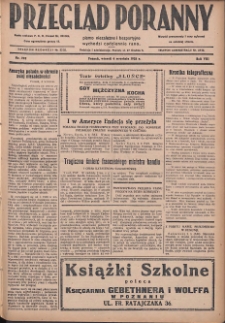Przegląd Poranny: pismo niezależne i bezpartyjne 1928.09.04 R.8 Nr202