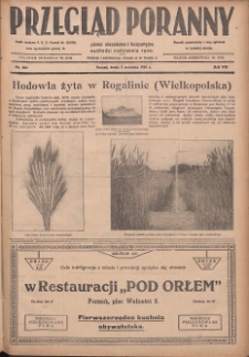 Przegląd Poranny: pismo niezależne i bezpartyjne 1928.09.05 R.8 Nr203