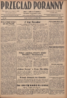 Przegląd Poranny: pismo niezależne i bezpartyjne 1928.09.06 R.8 Nr204