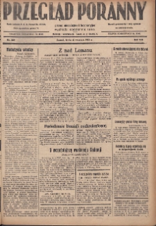 Przegląd Poranny: pismo niezależne i bezpartyjne 1928.09.12 R.8 Nr209