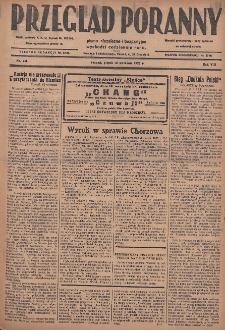 Przegląd Poranny: pismo niezależne i bezpartyjne 1928.09.14 R.8 Nr211