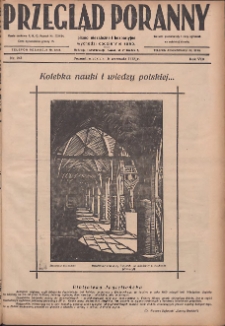 Przegląd Poranny: pismo niezależne i bezpartyjne 1928.09.16 R.8 Nr213
