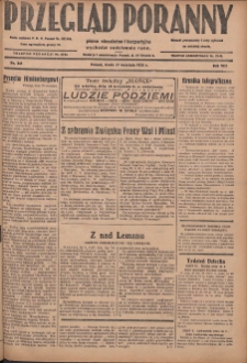 Przegląd Poranny: pismo niezależne i bezpartyjne 1928.09.19 R.8 Nr215