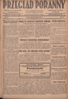 Przegląd Poranny: pismo niezależne i bezpartyjne 1928.09.28 R.8 Nr223