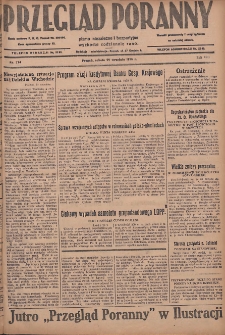 Przegląd Poranny: pismo niezależne i bezpartyjne 1928.09.29 R.8 Nr224