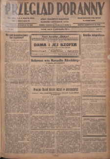 Przegląd Poranny: pismo niezależne i bezpartyjne 1928.10.02 R.8 Nr226