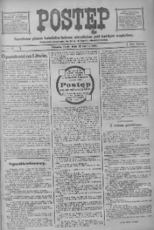 Postęp: narodowe pismo katolicko-ludowe niezależne pod każdym względem 1916.03.22 R.27 Nr67