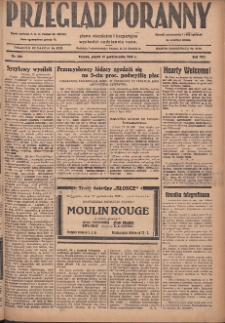 Przegląd Poranny: pismo niezależne i bezpartyjne 1928.10.12 R.8 Nr235