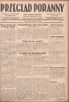 Przegląd Poranny: pismo niezależne i bezpartyjne 1928.10.26 R.8 Nr247