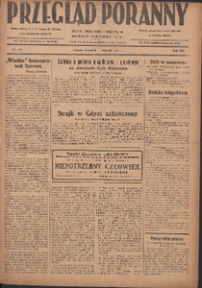 Przegląd Poranny: pismo niezależne i bezpartyjne 1928.11.01 R.8 Nr252