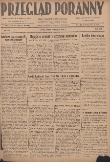 Przegląd Poranny: pismo niezależne i bezpartyjne 1928.11.06 R.8 Nr255