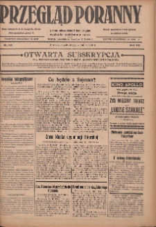 Przegląd Poranny: pismo niezależne i bezpartyjne 1927.10.21 R.7 Nr240