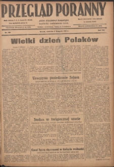 Przegląd Poranny: pismo niezależne i bezpartyjne 1928.11.11 R.8 Nr260