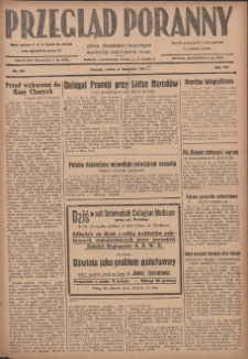 Przegląd Poranny: pismo niezależne i bezpartyjne 1928.11.17 R.8 Nr265