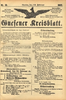 Gnesener Kreisblatt 1907.02.14 Nr13