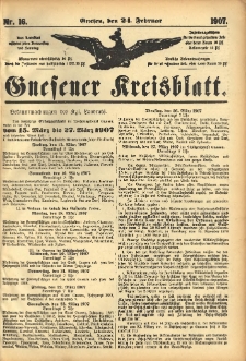 Gnesener Kreisblatt 1907.02.24 Nr16