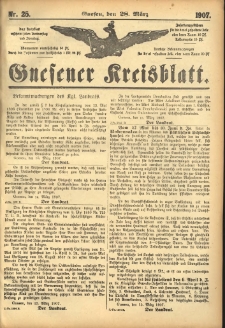 Gnesener Kreisblatt 1907.03.28 Nr25