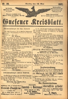 Gnesener Kreisblatt 1907.05.12 Nr38