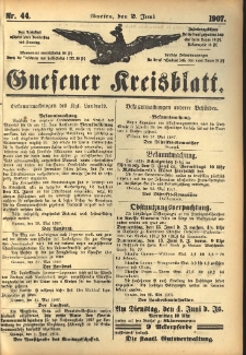 Gnesener Kreisblatt 1907.06.02 Nr44