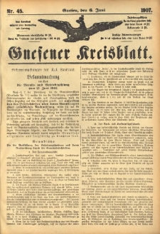 Gnesener Kreisblatt 1907.06.06 Nr45