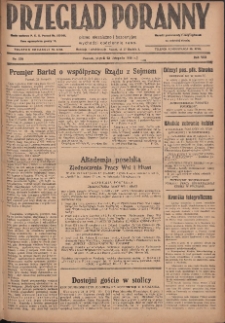 Przegląd Poranny: pismo niezależne i bezpartyjne 1928.11.23 R.8 Nr270