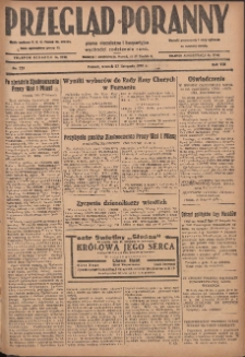 Przegląd Poranny: pismo niezależne i bezpartyjne 1928.11.27 R.8 Nr273