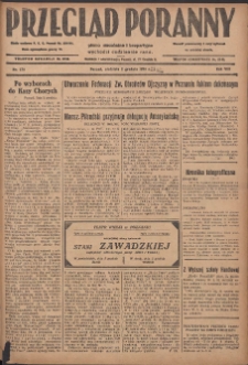 Przegląd Poranny: pismo niezależne i bezpartyjne 1928.12.02 R.8 Nr278