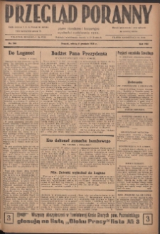 Przegląd Poranny: pismo niezależne i bezpartyjne 1928.12.08 R.8 Nr283