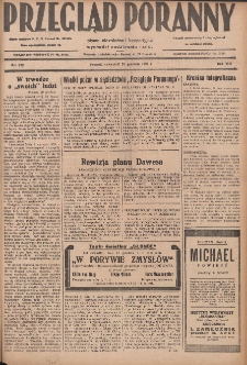 Przegląd Poranny: pismo niezależne i bezpartyjne 1928.12.20 R.8 Nr292