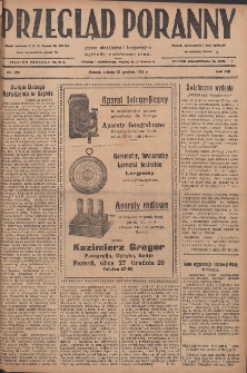 Przegląd Poranny: pismo niezależne i bezpartyjne 1928.12.22 R.8 Nr294