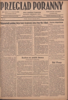 Przegląd Poranny: pismo niezależne i bezpartyjne 1929.01.12 R.9 Nr10