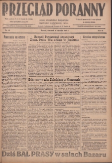 Przegląd Poranny: pismo niezależne i bezpartyjne 1929.01.17 R.9 Nr14