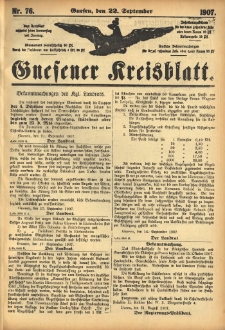 Gnesener Kreisblatt 1907.09.22 Nr76
