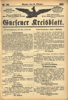 Gnesener Kreisblatt 1907.10.06 Nr80