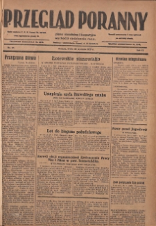 Przegląd Poranny: pismo niezależne i bezpartyjne 1929.01.30 R.9 Nr25