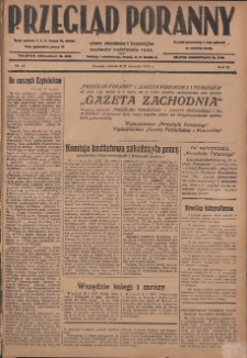 Przegląd Poranny: pismo niezależne i bezpartyjne 1929.01.31 R.9 Nr26