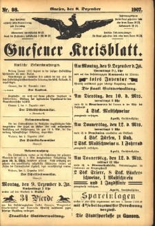 Gnesener Kreisblatt 1907.12.08 Nr98