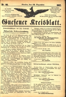 Gnesener Kreisblatt 1907.12.12 Nr99